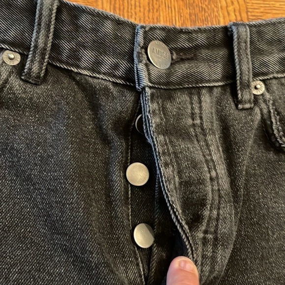 REVOLVE Amuse Society cut off shorts denim black size 26 - Picture 2 of 6